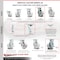 Service Caster 6 Inch Semi Steel Caster Set with 2 Brakes/Swivel Lock 2 Rigid SCC-30CS620-SSB-TLB-BSL-2-R-2 - alternate 6
